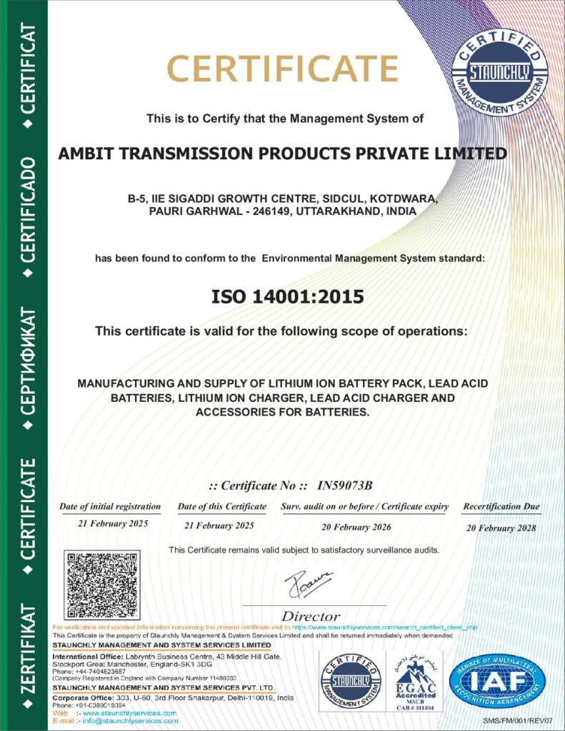 Certifications